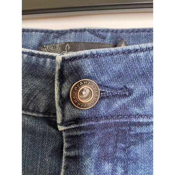 PrAna Oday Jean Womens Indigo Fitted Skinny Blue Jeans sz 4R Denim - Picture 2 of 5